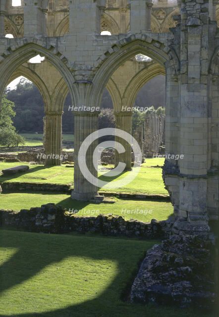 Rievaulx Abbey, North Yorkshire, 1997. Artist: N Corrie