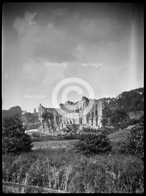 Rievaulx Abbey, Rievaulx, Ryedale, North Yorkshire, 1924-1929. Creator: Marjory L Wight.