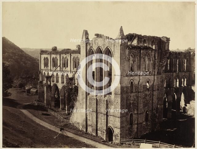 Rievaulx Abbey, the North Transept, 1854. Creator: Roger Fenton.