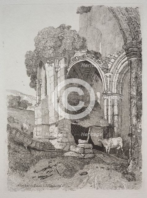 Rievaulx Abbey, Yorkshire, 1810. Creator: John Sell Cotman (British, 1782-1842).