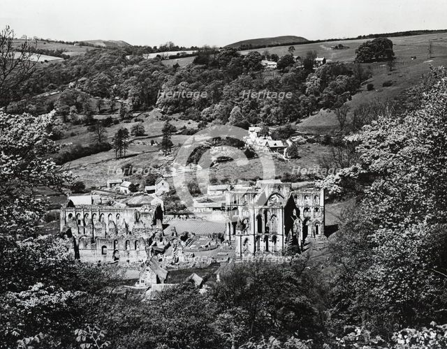 Rievaulx Abbey, Yorkshire, c1955.  Creator: Arthur Charles Kirby Ware.