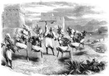 Riffian nuptial dance in Tangier, 1860