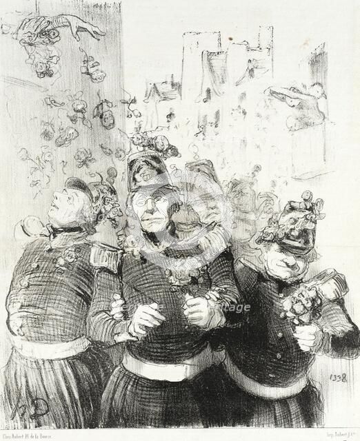 Rifolard est plus charmé que jamais.., 1848. Creator: Honore Daumier.