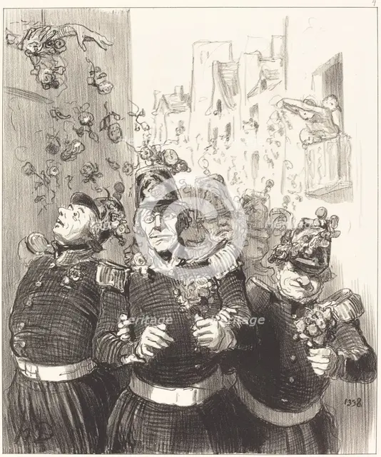 Rifolard est plus charmé que jamais..., 1848. Creator: Honore Daumier.