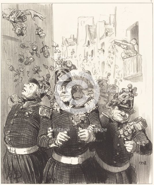 Rifolard est plus charmé que jamais..., 1848. Creator: Honore Daumier.