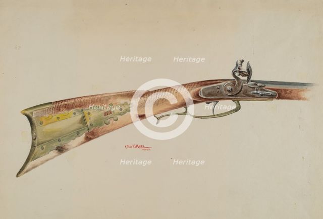 Rifle, 1938. Creator: Charles Moss.