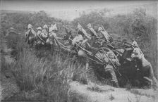 Rifle Brigade Practising Hill Climbing with Maxim 1902