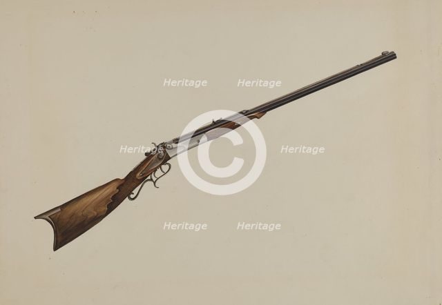 Rifle, c. 1936. Creator: Natalie Simon.