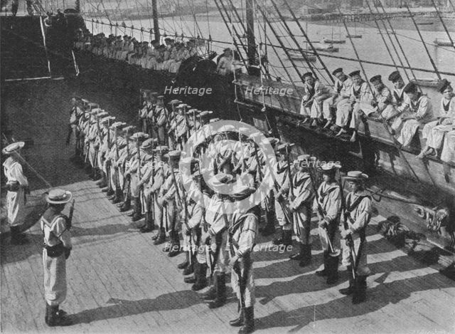 'Rifle Drill', c1900, (1910). Artist: Unknown.