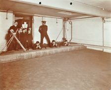 Rifle shooting lesson, Jews Free School, Stepney, London, 1908