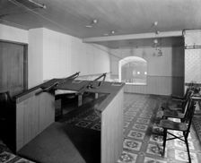 Rifle range at the AA offices, London, 1914. Artist: Bedford Lemere and Company