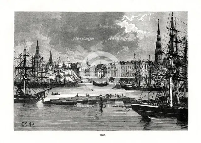 Riga, Latvia, 1879. Artist: Unknown