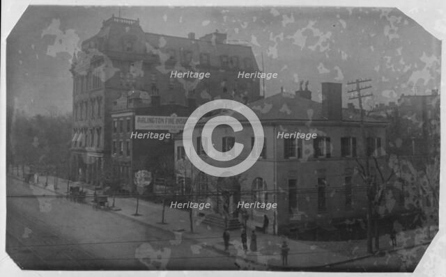 Riggs Bank - the Dept. of Justice for A.P.A., 1888. Creator: Frances Benjamin Johnston.