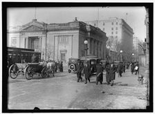 Riggs National Bank, G Street, Washington, D.C., between 1913 and 1918. Creator: Harris & Ewing