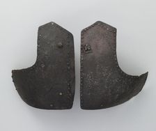 Right and Left Breastplates from a Brigandine, Italian, ca. 1400-1425. Creator: Unknown