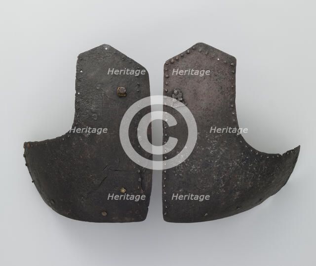 Right and Left Breastplates from a Brigandine, Italian, ca. 1400-1425. Creator: Unknown.