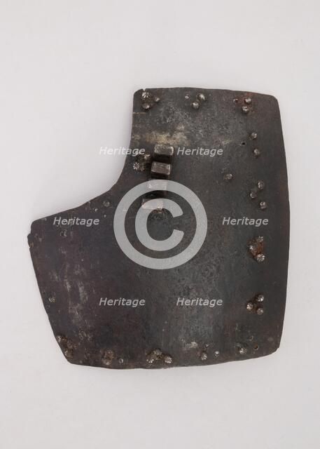Right breastplate from a brigandine, Italian, ca. 1450. Creator: Unknown.