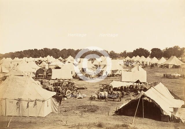 Right Flank of Governor General's Camp, 1858-61. Creator: Unknown.