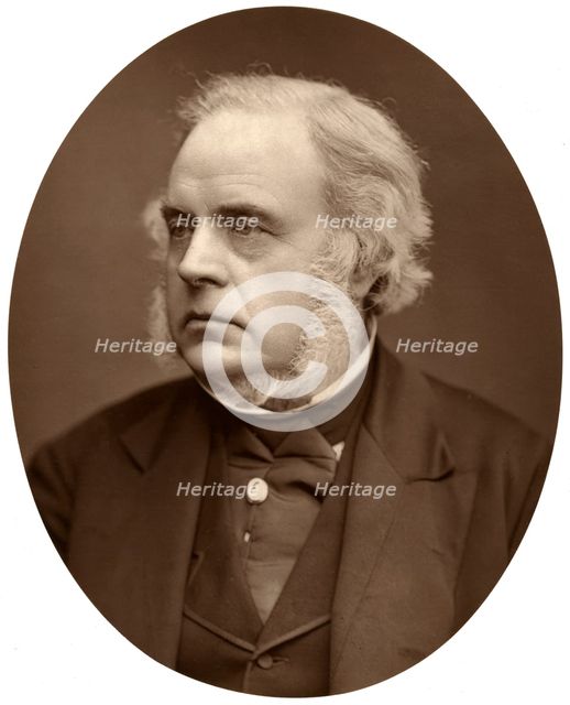 Right Hon John Bright, MP for Birmingham, 1876.Artist: Lock & Whitfield