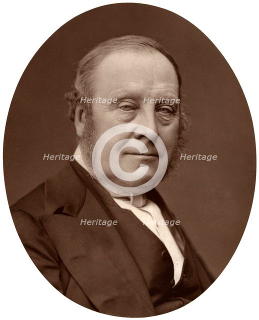 Right Hon Lord Redesdale, Chairman of Committees of the House of Lords, 1876.Artist: Lock & Whitfield
