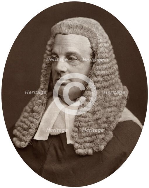 Right Hon Sir William Baliol Brett, Judge of the Court of Appeal, 1877.Artist: Lock & Whitfield