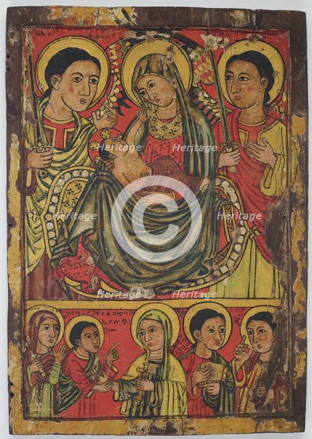 Right Half of a Diptych with the Virgin and Child Flanked by Angels, late 15th century. Creator: Unknown.
