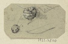 Right Hand Holding Drawing Implement, n.d. Creator: Unknown