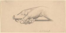 Right Hand Holding Short Rod, 1847. Creator: Horatio Greenough
