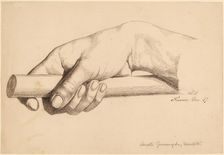 Right Hand Holding Short Rod, 1847. Creator: Horatio Greenough