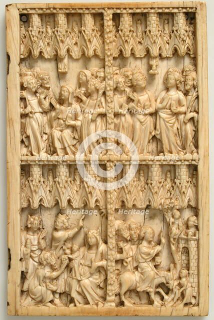 Right Leaf of a Diptych, French, 14th century. Creator: Unknown.