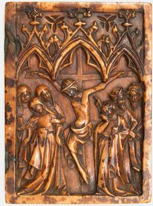 Right Wing of a Diptych with Crucifixion, French (?), first half 14th century. Creator: Unknown