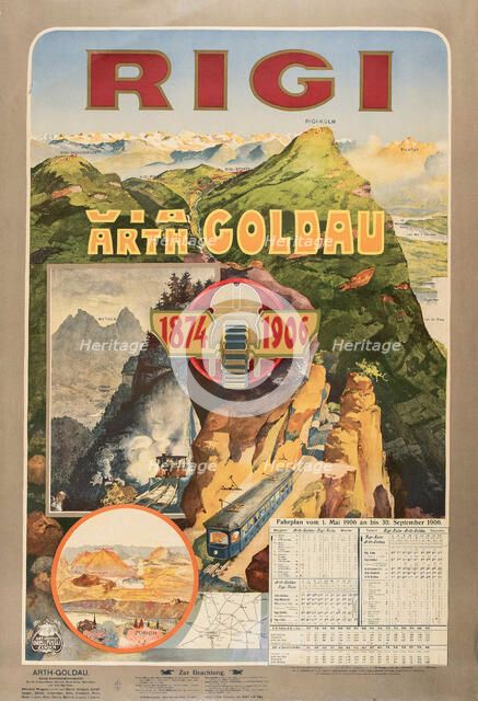 Rigi - via Arth Goldau , 1906. Creator: Anonymous.