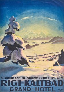Rigi-Kaltbad Grand-Hotel, 1924. Creator: Landolt, Otto (1889-1951)