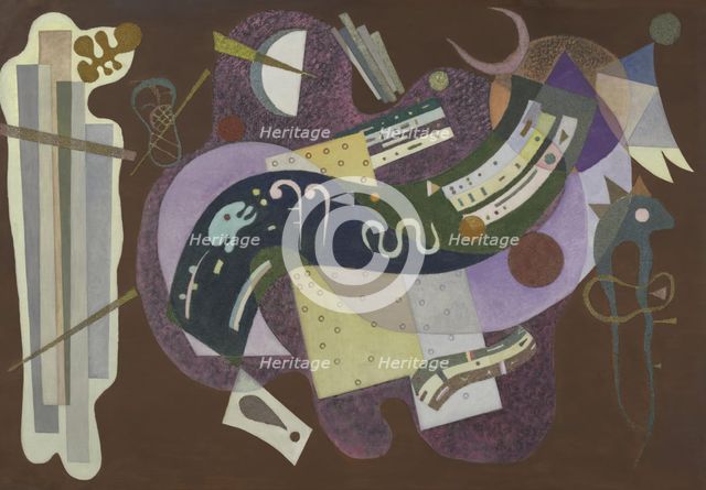 Rigid and Curved, 1935. Creator: Vassily Kandinsky.