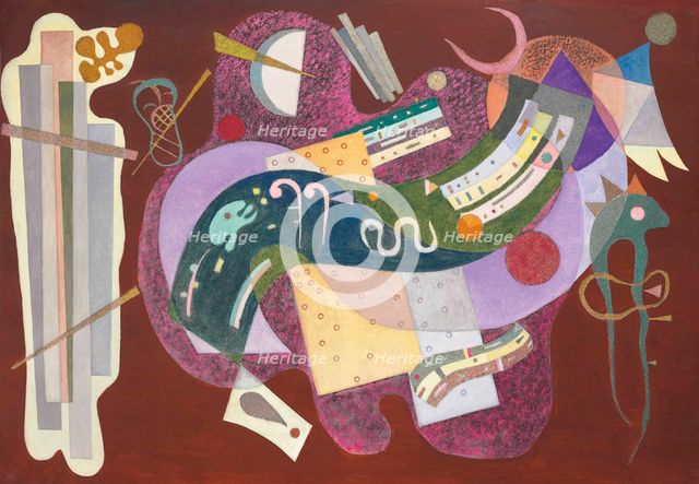 Rigide et courbé , 1935. Creator: Kandinsky, Wassily Vasilyevich (1866-1944).