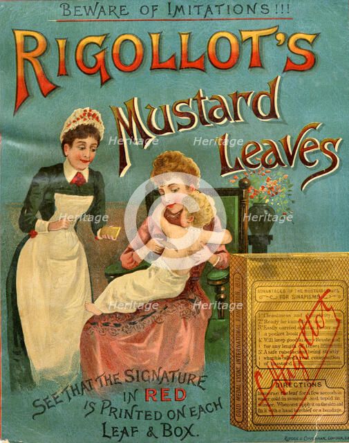 Rigollot's Mustard Leaves, 19th century. Artist: Unknown