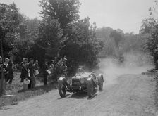 Riley 9 Brooklands of Peter Whitehead, BOC Hill Climb, Chalfont St Peter, Buckinghamshire, 1932. Artist: Bill Brunell
