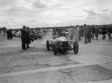 Riley 9 Brooklands at the LCC Relay GP, Brooklands, 25 July 1931. Artist: Bill Brunell
