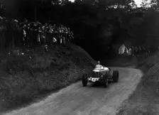 Riley competing in the Shelsley Walsh Hillclimb, Worcestershire, 1935. Artist: Bill Brunell
