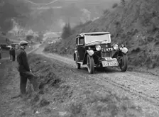 Riley Alpine Six of CJS Montague-Johnson at the MCC Sporting Trial, Litton Slack, Derbyshire, 1930. Artist: Bill Brunell
