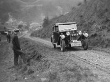 Riley Alpine Six of CJS Montague-Johnson at the MCC Sporting Trial, Litton Slack, Derbyshire, 1930. Artist: Bill Brunell