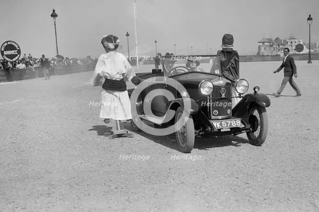 Riley at the Boulogne Motor Week, France, 1928. Artist: Bill Brunell.