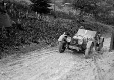 Riley Brooklands 2-seater sports of JE Lancaster taking part in the Inter-Varsity Trial, 1930. Artist: Bill Brunell