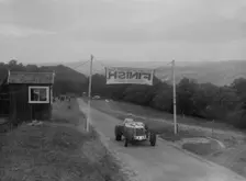 Riley finishing the Shelsley Walsh Hillclimb, Worcestershire, 1935. Artist: Bill Brunell