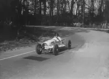 Riley offset-bodied single seater of Hector Dobbs racing at Donington Park, Leicestershire, 1935. Artist: Bill Brunell