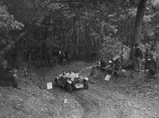 Riley Lynx taking part in a motoring trial, c1930s. Artist: Bill Brunell