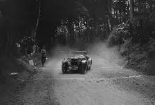 Riley Lynx taking part in a motoring trial, c1930s. Artist: Bill Brunell