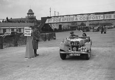 Riley Lynx competing in the JCC Rally, Brooklands, Surrey, 1939. Artist: Bill Brunell