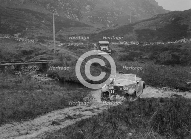 Riley Lynx of NH Keep competing in E&DMC Scottish 6 Days Trial, 1933.. Artist: Bill Brunell.