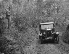 Riley Monaco competing in the JCC Half-Day Trial, 1930. Artist: Bill Brunell